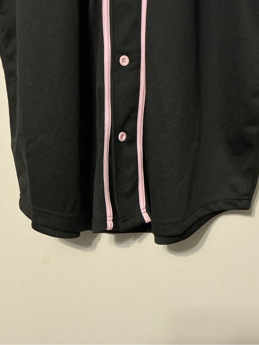 PLAYBOY Black Jersey with Pink Trim - Picture 6 of 9